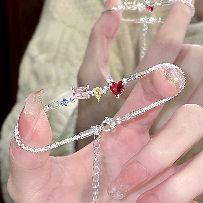 Xiaohongshu New Chinese Amethyst Beaded Bracelet Light Luxury Niche Exquisite Fairy Bracelet Girlfriend Gift