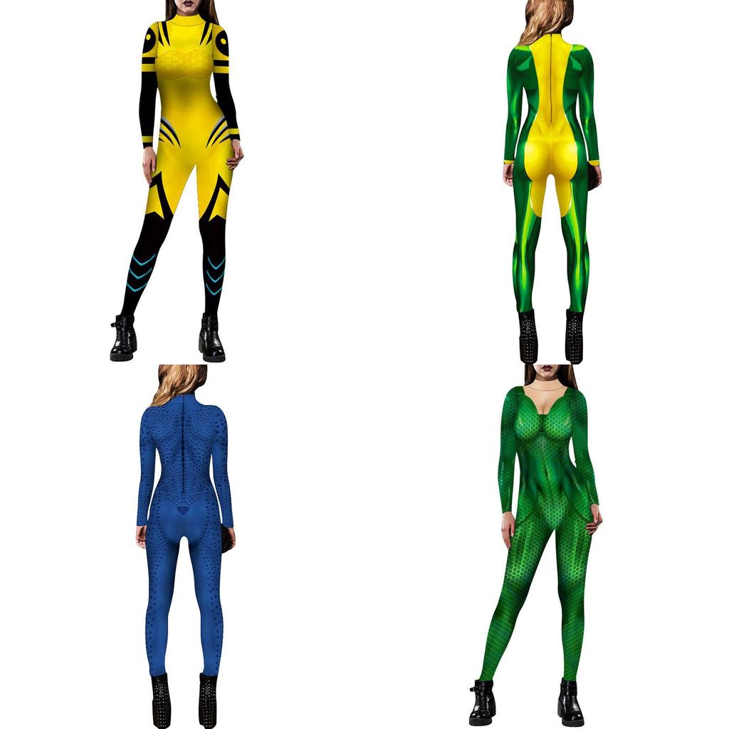 Exquisite X-men Mystique Women Catsuit Jumpsuit 3d Printed Cosplay Costume