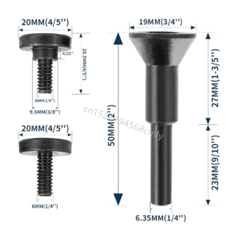 3inch Metal Cutting Disc Cut Offs Wheel Grinder Accessories Mounting Mandrel for Die Grinder Rotary Tool 6XDE