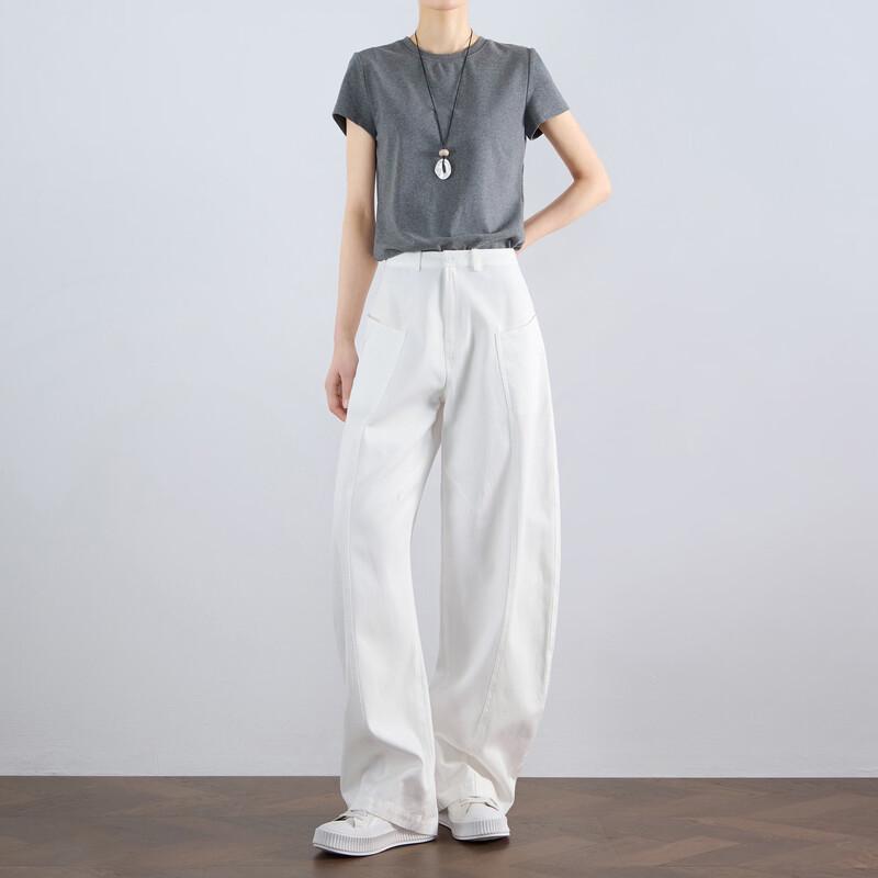 

SOFSIL Women s High-Waist Loose Wide-Leg Casual Pants 28/L