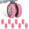 Caster Cover, Suitcase, Tire Cover, Set of 8, Silicone Protective Case, Silent, Dirt, Convenient,