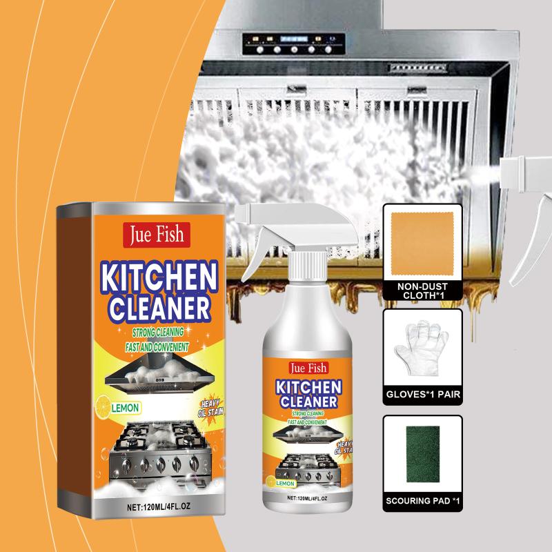 All Purpose Kitchen Grease Cleaner Spray Fast Oil Stain Remover Bubble Foam Cleaner for Oven Grill Cleaning