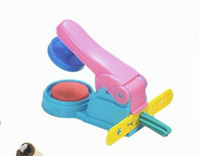 7-Piece 3D Clay Dough Noodle Maker Set: Colorful Plasticine Molds and Tools for Kids' Creative Play