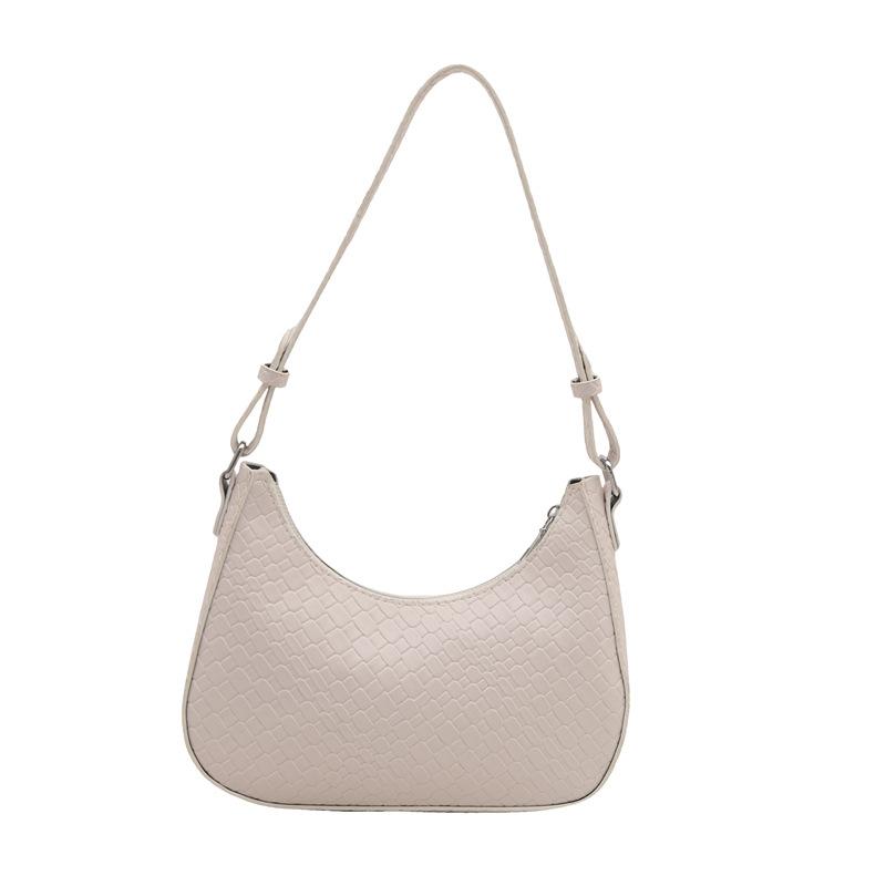 Woven underarm bag small bag tide 2025 spring shoulder messenger bag student dumpling bag minimalist women's bag