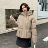 Thickened warm hooded down cotton clothes women's winter new large size fat mm short bread clothes cotton coat