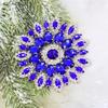 5pcs Rhinestone 11CM Sunflower Shape Crystal Diamond Bags Hat Accessories DIY Craft Wedding Gift Rhinestone Decoration