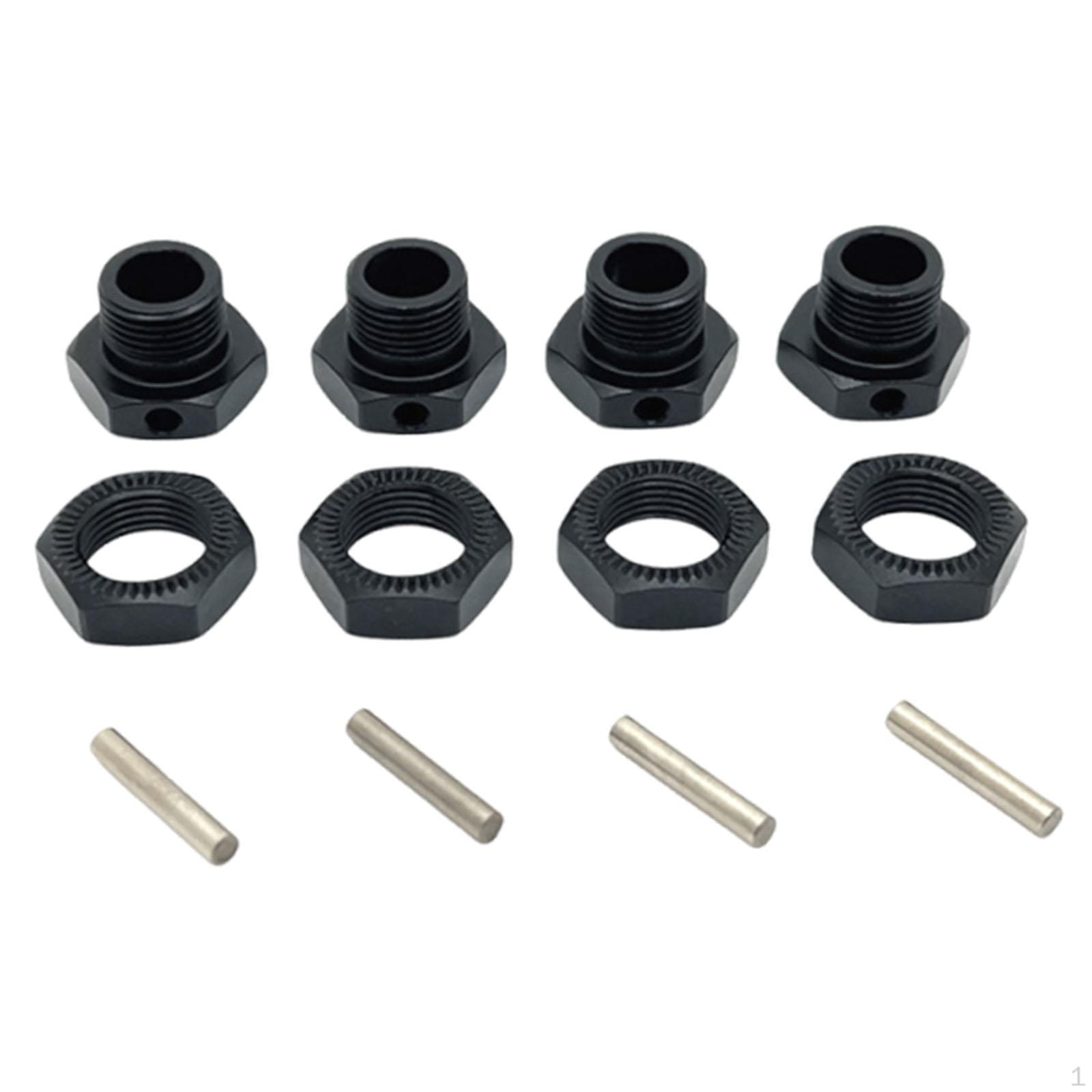 

1/7 RC Car Wheel Adapter Aluminum Accessory Easy to Install Sturdy Replace Lightweight Parts чорний