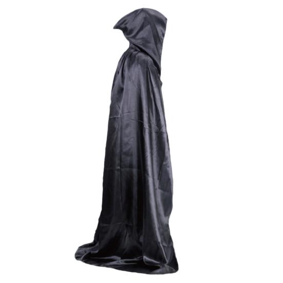 Vampire Hooded Cloak Medieval Witch Robe Cape Floor-length Halloween Costume