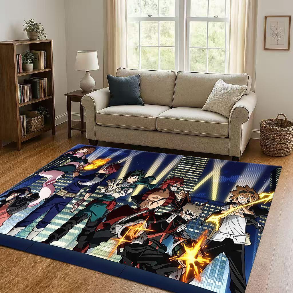 Anime My Hero Academia Bakugou Deku Kreskówka Salon Antypoślizgowy Dywanik Dywan do Sypialni Pokoju Zabaw Sofa, Dekoracja Domu Wycieraczka