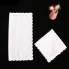 3 Stücke 100% Baumwolle 30x30cm Weiß Farbe Spitze Frauen Taschentücher Wiederverwendbare Anzug Tasche Schweiß Quadrat Handtücher Tee Party Gefälligkeiten