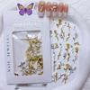 Japanese Style 3D Nail Art Alloy Rose Tulip Gold & Silver Accessories