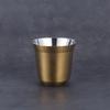 Doppelschichtige Kaffeetasse aus 304 Edelstahl, isolierte Teetasse, Biertasse, lackierte Espressotasse, tragbare Kapselkaffeetasse für den Außenbereich
