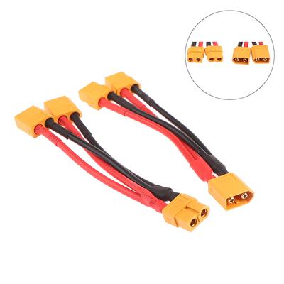 Xt60 Parallel Battery Connector Male Female Cable Dual Extension For Rc Motor