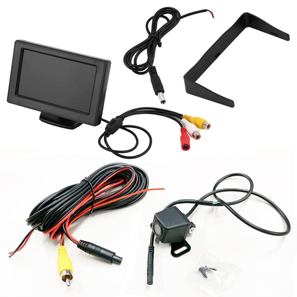 

Hiro AHD Back Camera + AHD On-Dash Monitor Set, Supports Both AHD Signal, CVBS