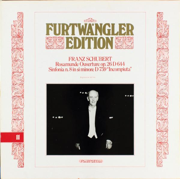 

LP Record FRANZ SCHUBERT - WILHELM FURTWÄNGLE - Rosamunde Ouverture Op. 26 D 644 / FE11 Fonit Cetra 1981 Italy Classical Used
