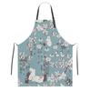 Moomin Simple and Cafe with Oxford and Kitchen Childcare Work Easy to Move Around 70cm x 84cm Apron, H-Shaped Apron, Stylish, Apron, Wrinkle-Resistant