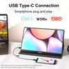 Visual Beat Mobile FHD Portable IPS LCD Standard USB Smart Dual Compatible with Monitor, Touchscreen, 15.6-inch 1080p, USB-C Monitor, Panel, HDMI,