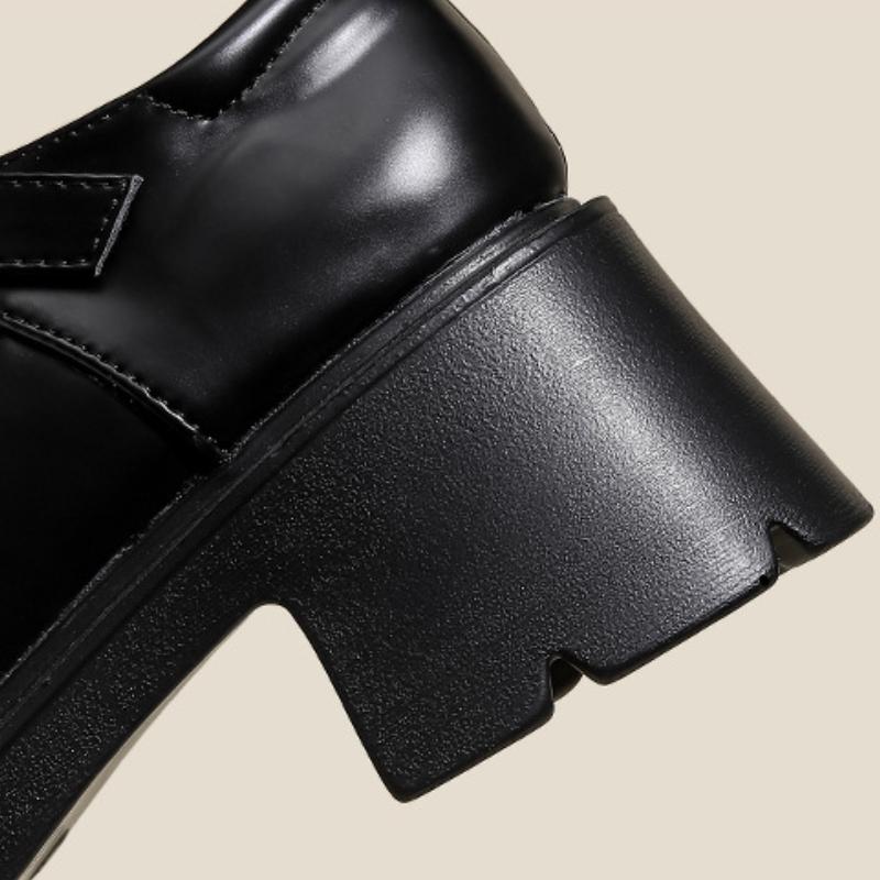 New Mary Jane Women Shoes Simple Lolita Shoes Thick Sole High Heel Luolita Japanese Retro British Women's Cosplay Single Shoes