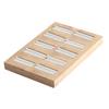 Holzohrringe Ringe Schmuck Display Tablett Organizer Halter 15 Slots Weiß