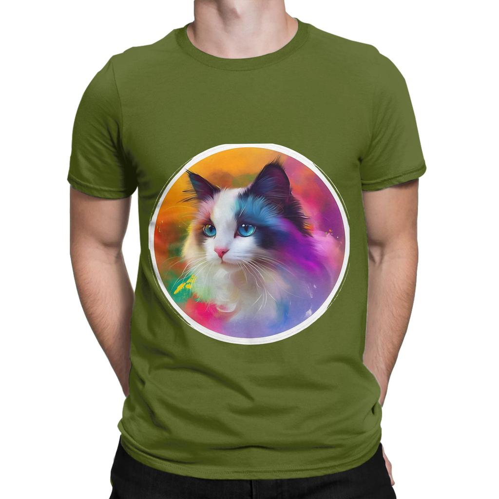Ragdoll Cute Poster Novelty 100 Cotton TShirt Ragdoll Tees Tops For Unisex
