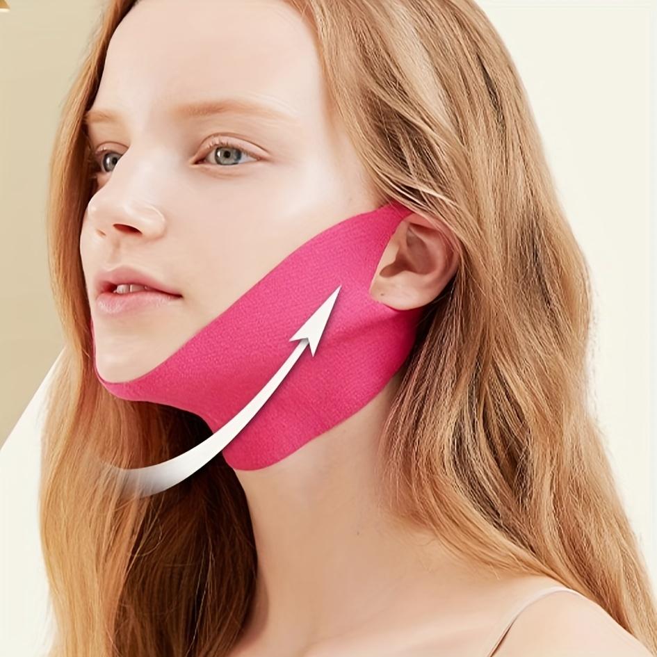V-shaped Chin Lift Strap- Firming Lift Water Gel Collagen Facial Sling, Containing Hyaluronic Acid and Aloe Vera - Chin and Mandibular Line Tightening