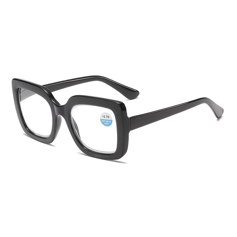 Retro Oversized Reading Glasses For Women, Blue Light Blocking Readers With Spring Hinge, 1.0 1.5 2.0 2.5 3.0 3.5 4.0