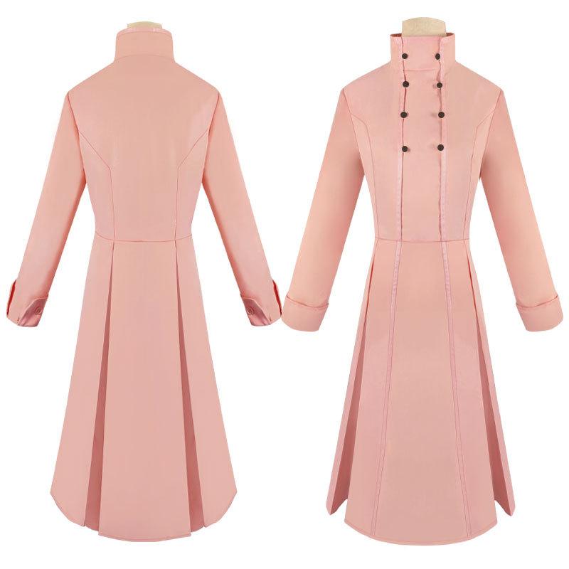 Anime Spy Play House Costume Pink Dress Long Wig Earrings Headwear Stockings Halloween Cospaly Dress