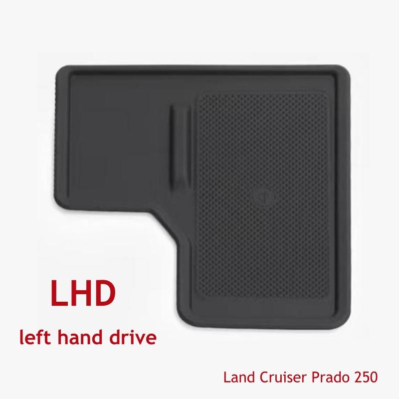 För Land Cruiser Prado 250 LC250 J250 2025 Trådlös Laddning Silikon Skyddsdyna Förvaringslåda Interiörtillbehör