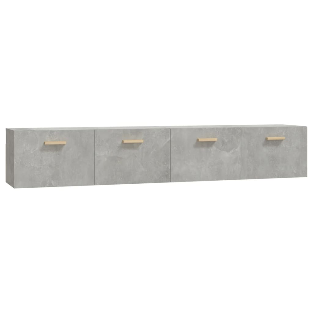 Vidaxl Szafki Wiszące, 2 Szt., Szarość Betonu, 100X36,5X35 Cm