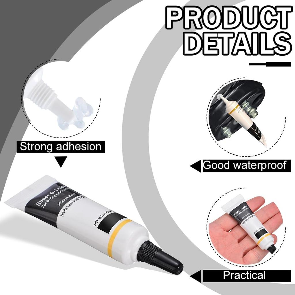 Silicone Grease ORing Grease Waterproof Seal Ring Lubricant for Coffee Machine Bathroom Equipment High Low Temperature Resistant