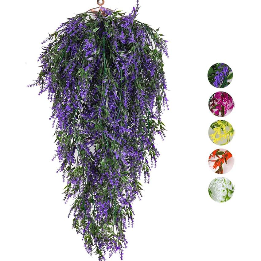 Künstliche Pflanze Kunststoff Eukalyptus Kamelie Hochzeit Garten Hof Kranz Zuhause Vase Außen Festival Party DIY Geschenkbox Deko