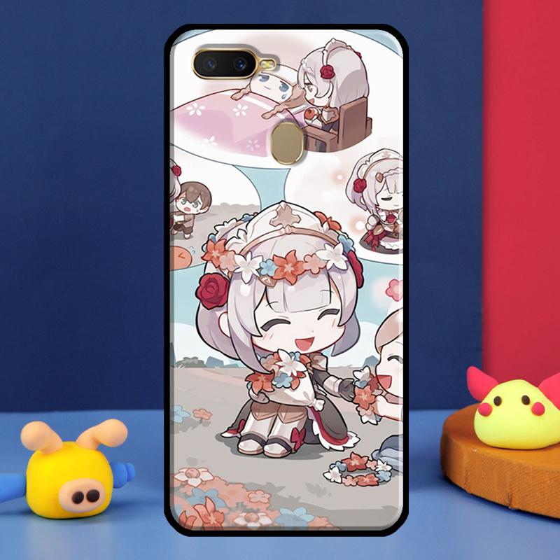 Genshin Impact Chibi Case For Oppo A98 A78 A58 A15 A16 A17 A5 A9 A91 A52 A72 A76 A96 A74 A94 A54 S A57 A77 Cover