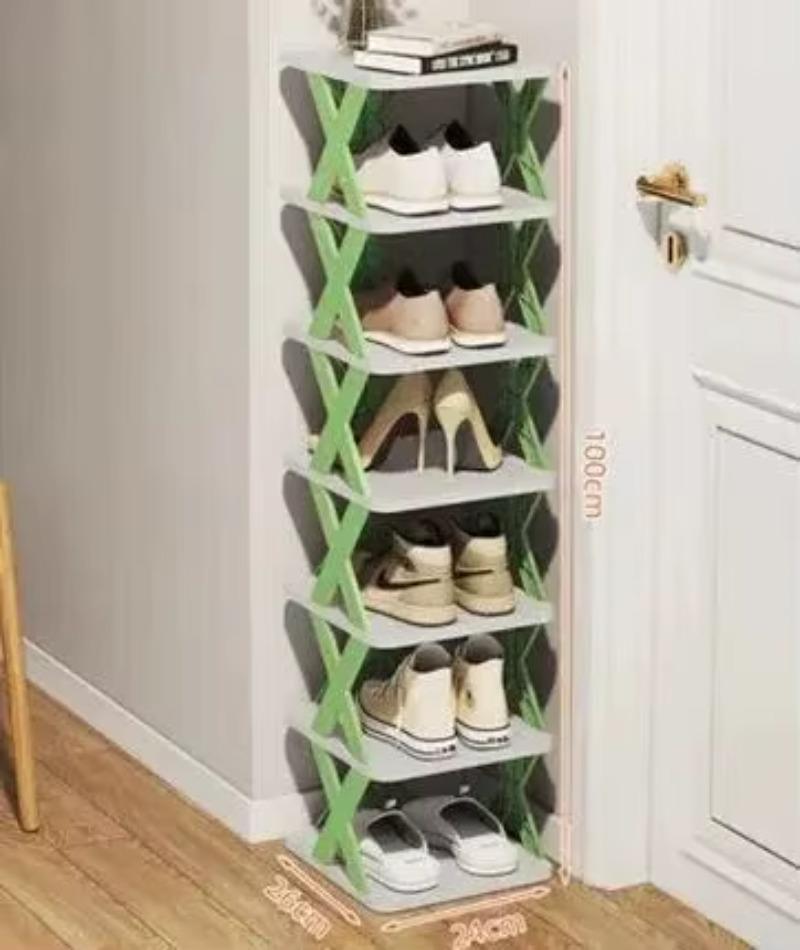 5 Tier New Simple Shoe Rack Multi-folding Space-saving DIY Home Organizer Multifunctional Economic Storage Shoe Rack