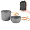 Campingtopf-Set Ultraleichtes Camping-Kochgeschirr Essgeschirr Outdoor-Kochen Geschirr für Wandern Trekking Picknick Angeln Bergsteigen