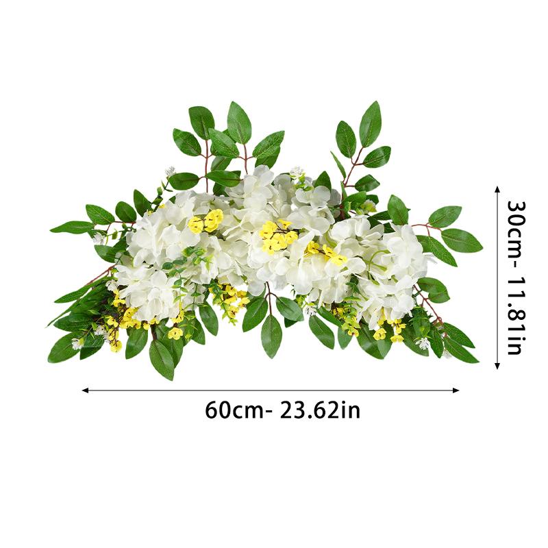 

Wedding Celebration Birthday Home Stage Background Artificial Flower Arrangement Floral Heart-Shaped Stand Arch Decoration Fake Flowers Ar білий