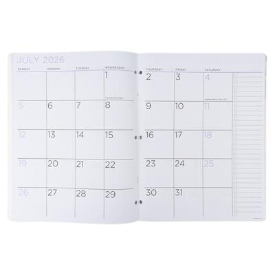 Large Monthly Planner 2 Year 2025-2027 Floral Design Holiday Listings To Do Notes Contacts Passwords Record Pages Ghosting