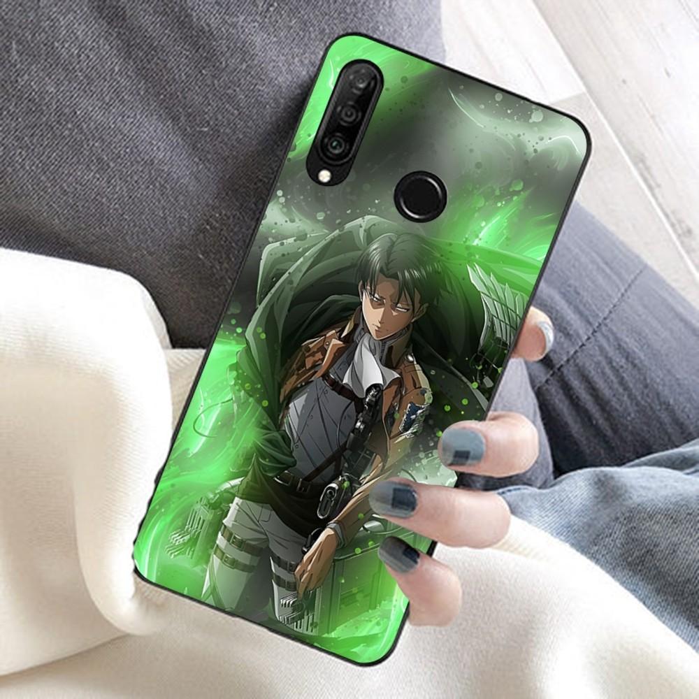 Anime L-LEVI A-ACKERMAN Mauspads Für Huawei Honor 10 lite 9 20 7A 9X 30 50 60 70 pro plus Weiche Silikonhülle