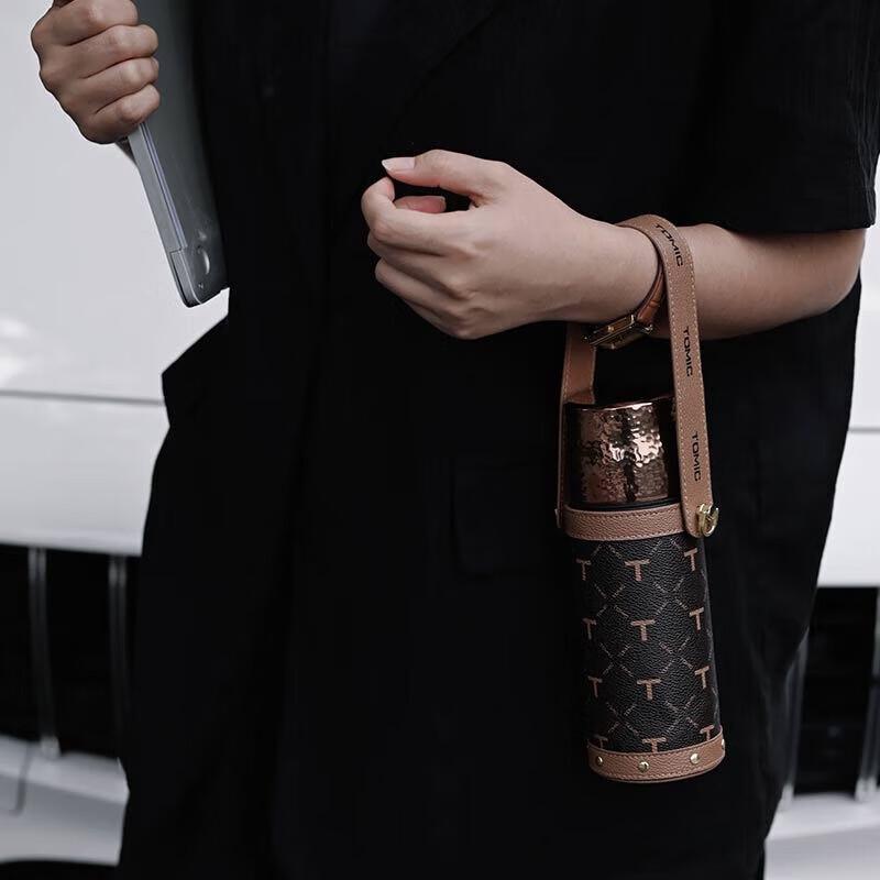 Temake Hammered Tea Infuser Insulated Bottle