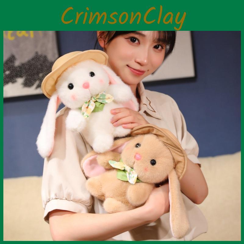 Bunny Pudding Plush Stuffed Toy Hat Rabbit Doll Decoration Kids Birthday Gift