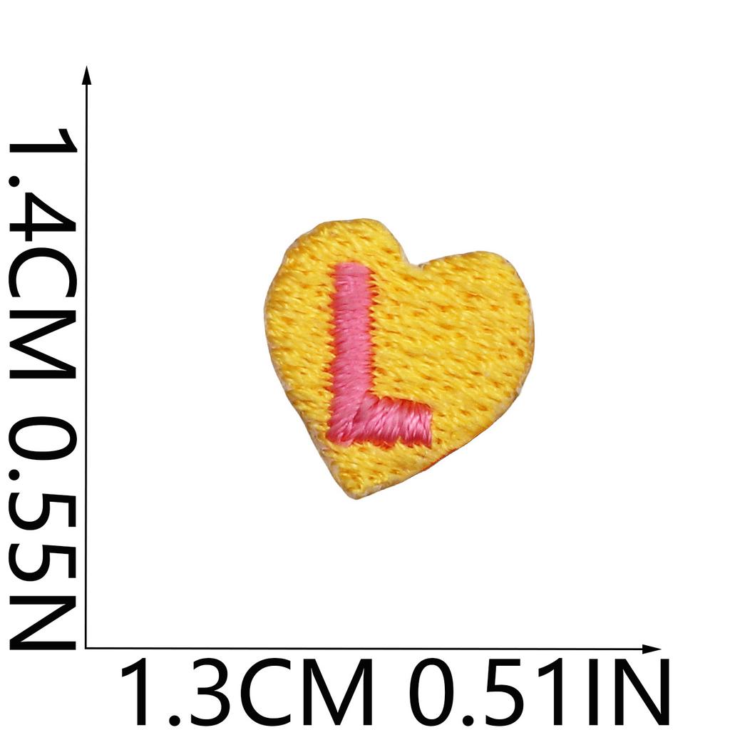 English Letter Embroidery Cloth Sticker Small Size Diy Pendant Decorative Patch Sticker Love Star Letter Embroidery Chapter Boy