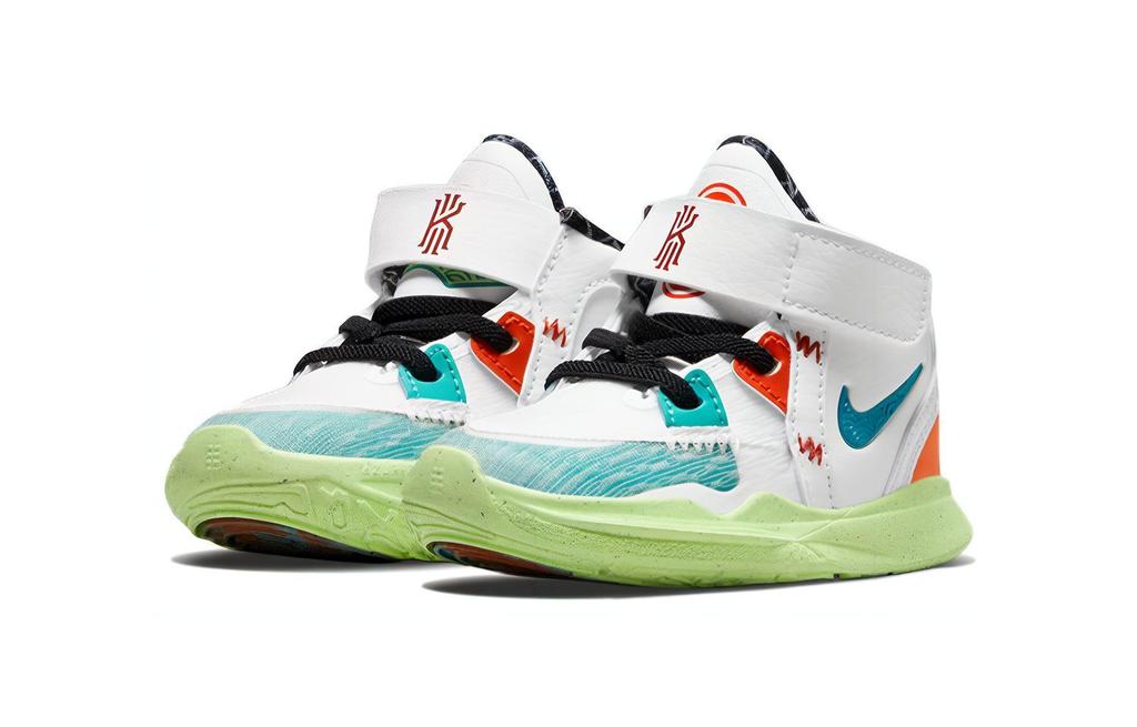 Nike Kyrie 8 Infinity Performance Basketball Shoes Mid Top Toddler Shoes White Green Infant And Toddler DD0333-021