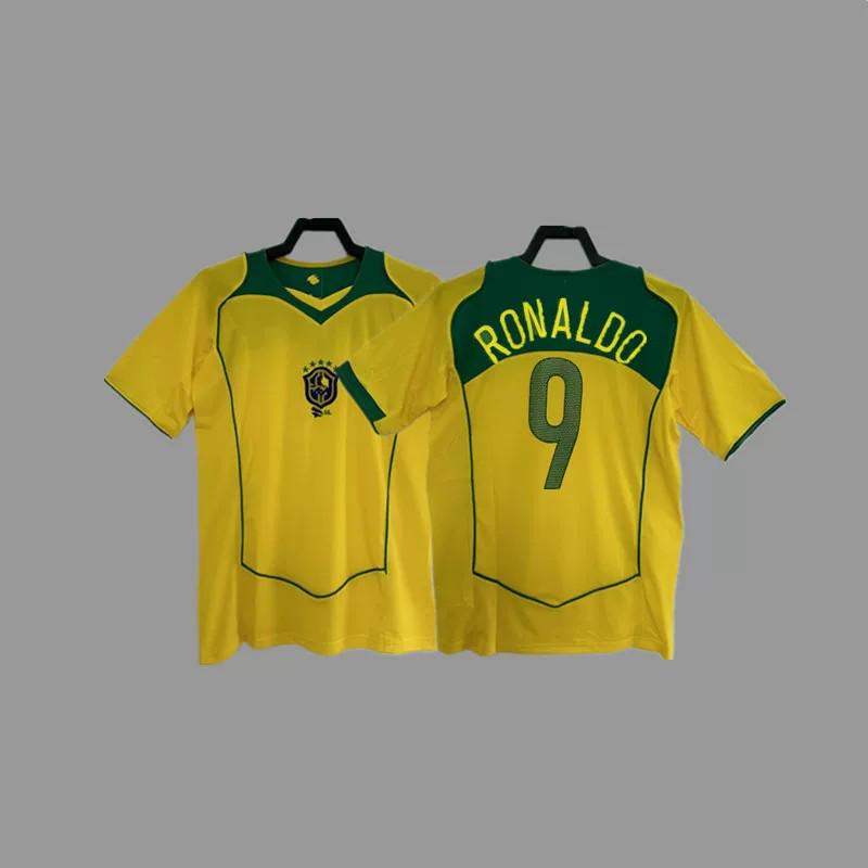 Brasilien Retro Fußballtrikot: Pelé, Cafu, Ronaldo, Rivaldo, Carlos, Dunga, Branco