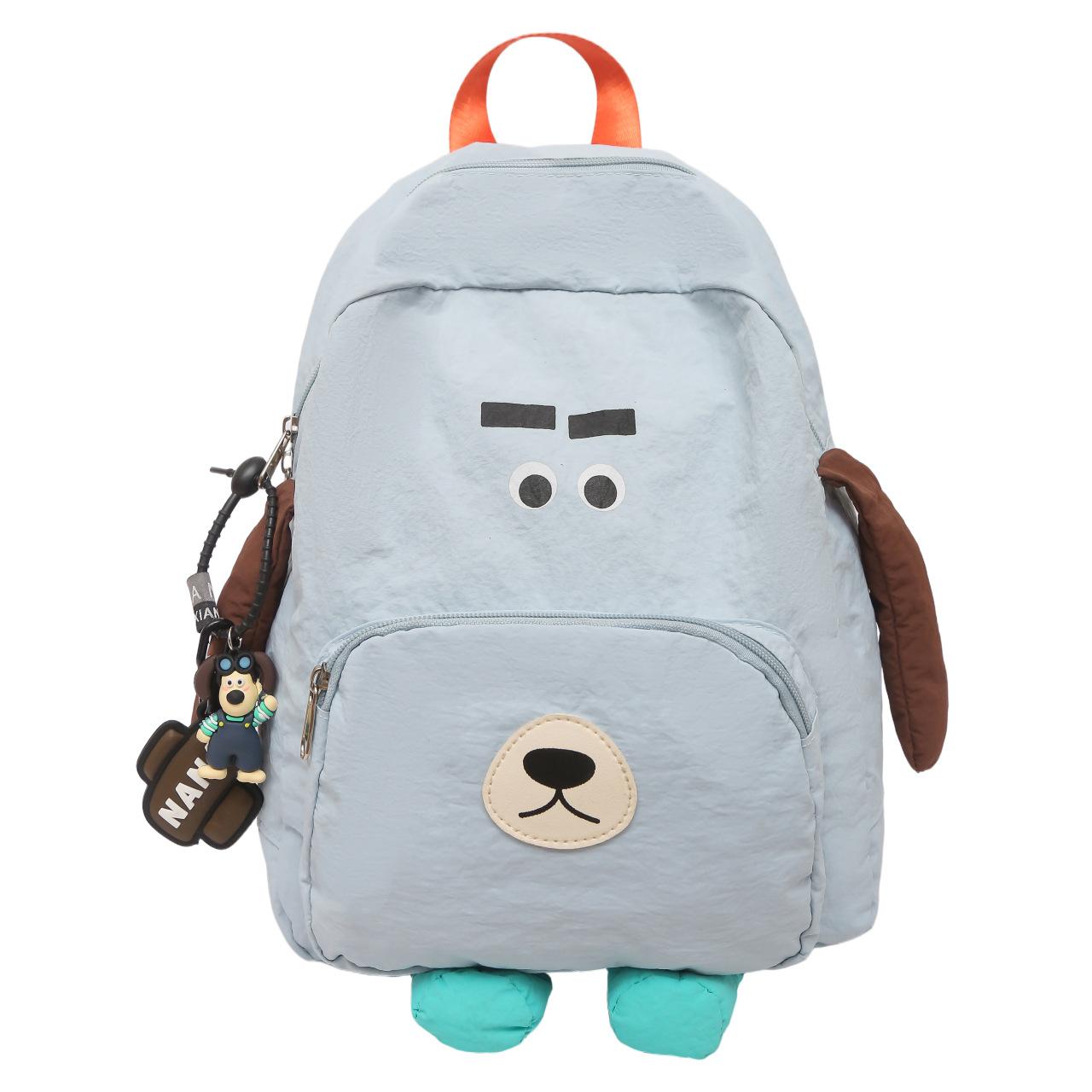 

Girls Schoolbags Korean Style High School Simple Campus College Student Soft Girl Japanese Cute Funny Backpack One Size синий