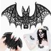 2ks krajka Halloween 3D dekorace Simulace netopýrů Kloubová krajka Netopýři Halloween kostýmní rekvizity
