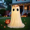Halloween Glowing Ghost Candy Holder Bowl Ghost Treat Buckets Trick Or Treat Kids Gift Packaging Door Porch Ornaments Decor