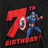 Captain America Childrens/Kids Pull Over 7th Birthday Hoodie