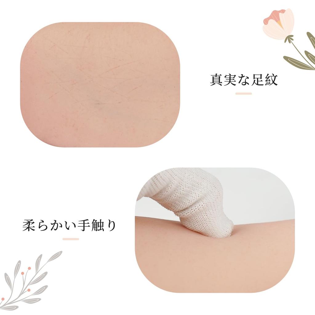 KUMIHO Foot Silicone Short Female Foot Foot Foot Foot DIY Nail Drawing Jewelry Nail Left Ivory White Model, Foot, Model, Mannequin, Torso,