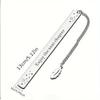Durable Stainless Steel Bookmark with Custom Engraving, Page Holder for Books E-Readers, Great Reader Graduation Gift