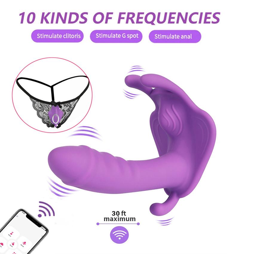 Remote Control Vibrator Clit Stimulator App Wireless Wearable G Spot Massager Vaginal Masturbator Adult Sex Toys For Women Dildo