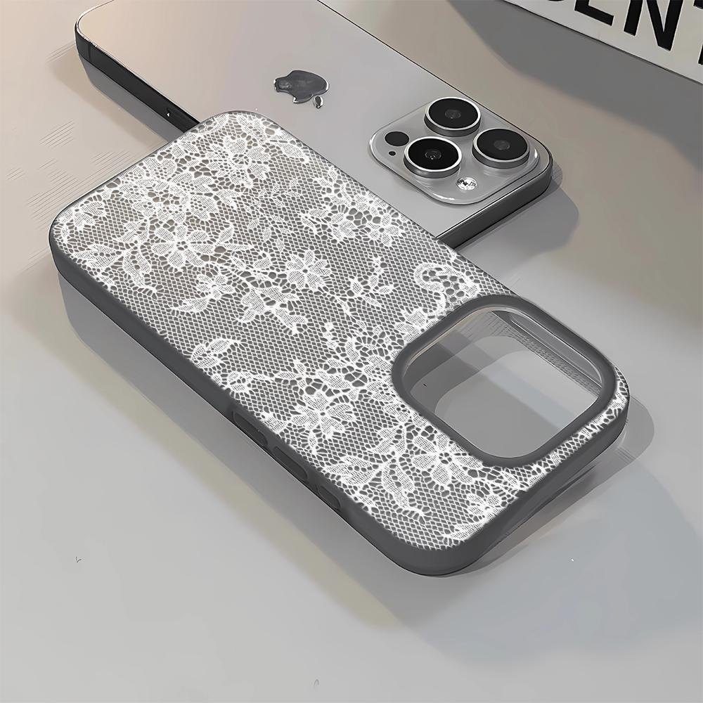 Custodia per Telefono con Design Originale in Pizzo Per IPhone 17 Air 16 15 Plus 15 14 13 12 11 15 Pro Max Copertura Anti-Caduta Fundas